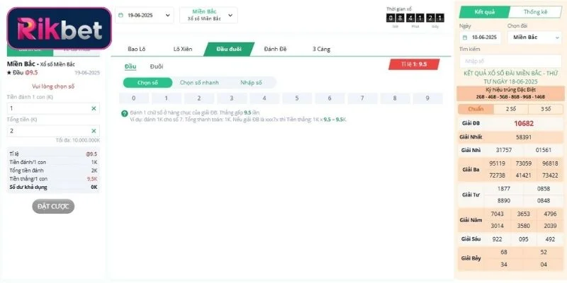 Hướng Dẫn Chơi Đề Đầu Đuôi Thắng Lớn Tại Rikbet 2 Đề đầu đuôi là cược vào số đầu tiên và cuối của giải đặc biệt